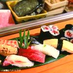 旬のにぎりと葱トロのランチ
