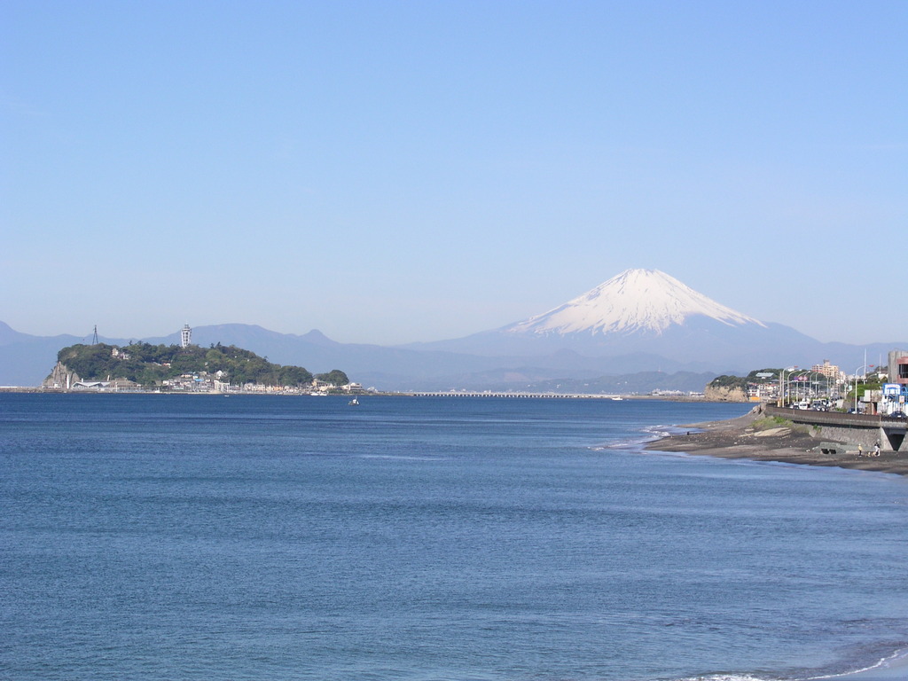 稲村ガ崎からの富士