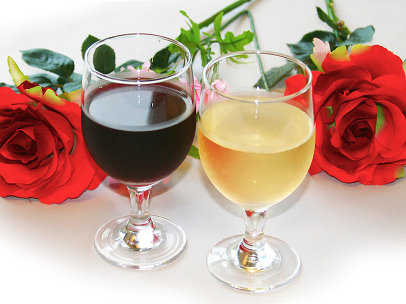 赤・白・ロゼいずれかハーフワインをご用意いたします。※イメージ画像