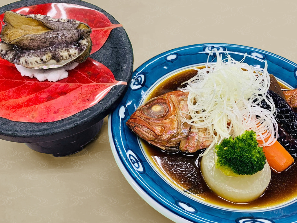 空室検索 活き鮑の踊り焼き 金目鯛の姿煮付ｗプラン 伊豆に来たら味わいたいね