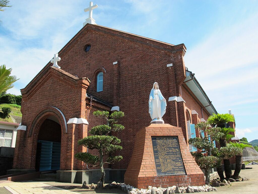 遠藤周作の小説『沈黙』の舞台ともなった黒崎の地に建つ教会