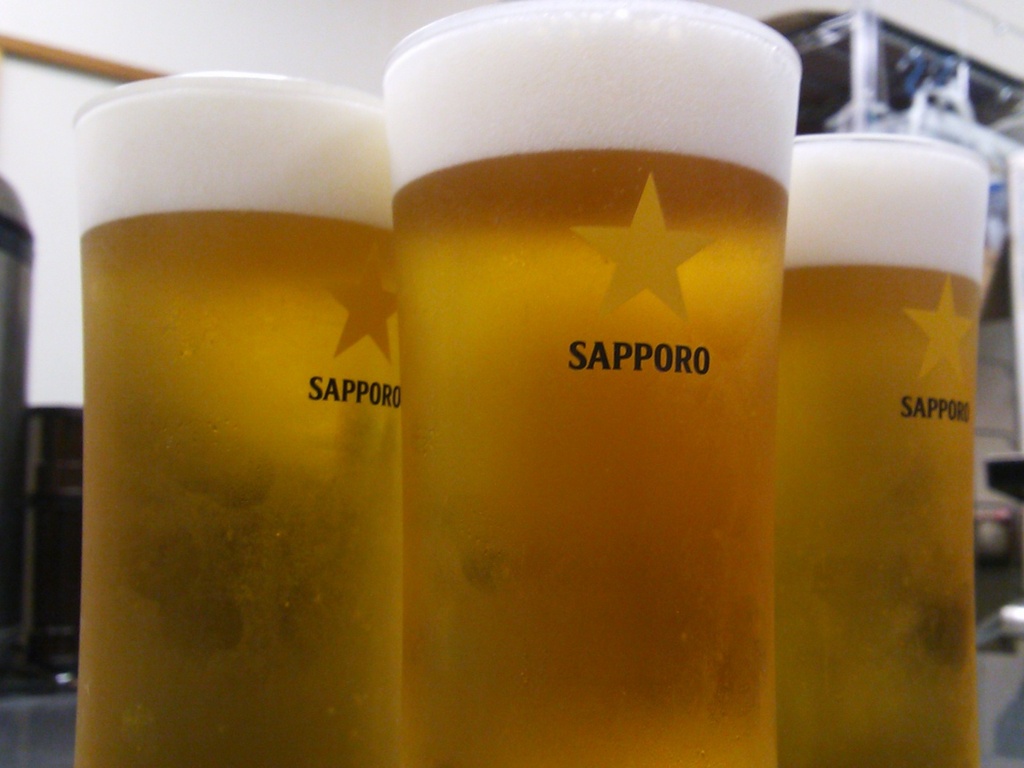 サッポロ生ビール（中グラス）