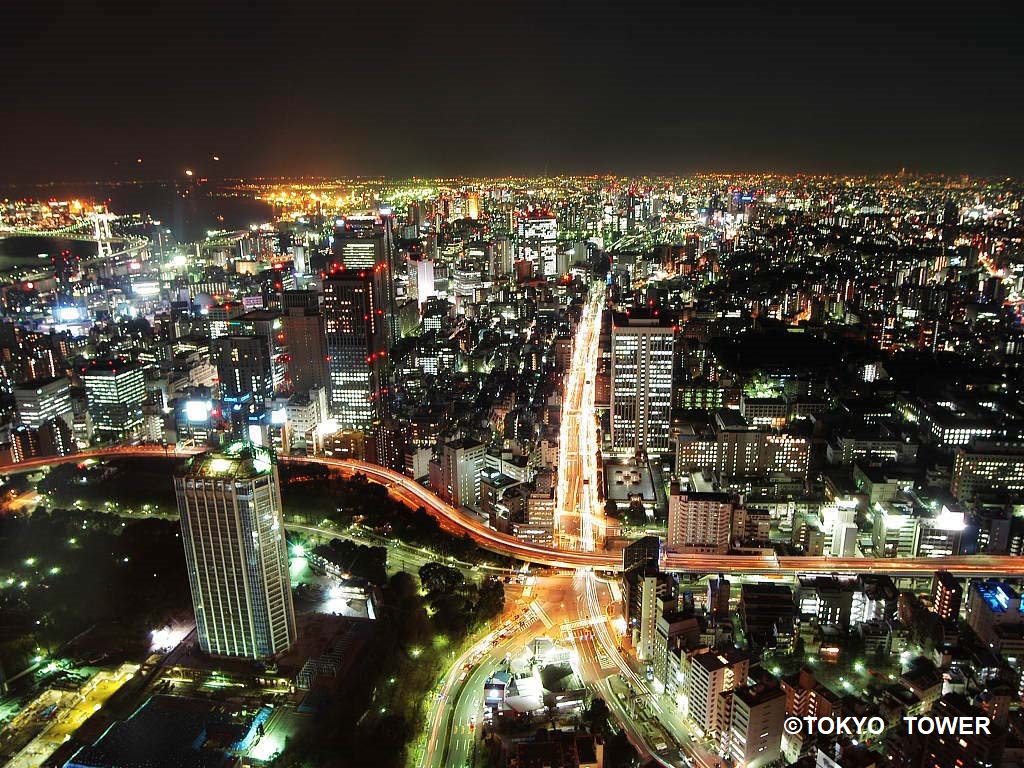 東京タワーメインデッキからの夜景(イメージ)
