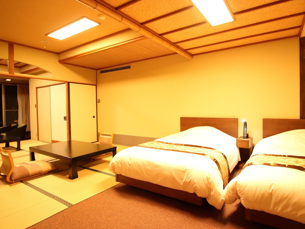 【本館】和みの和室ベッド 二間（45平米）（一例）