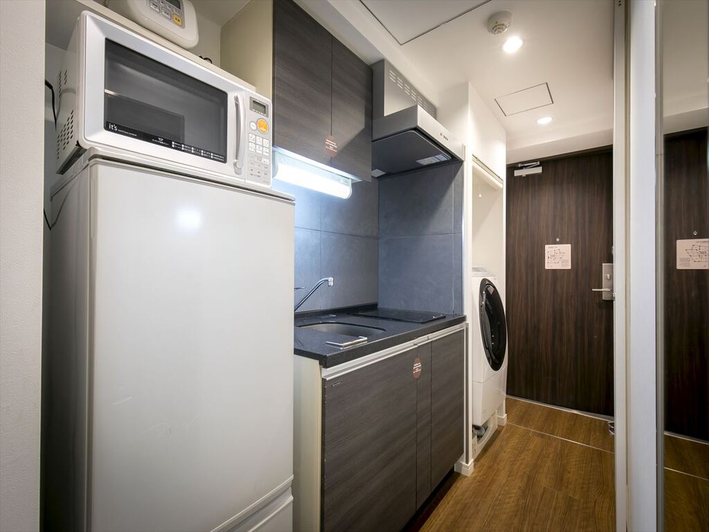 全室にキッチン・洗濯機を完備。連泊にも最適です。