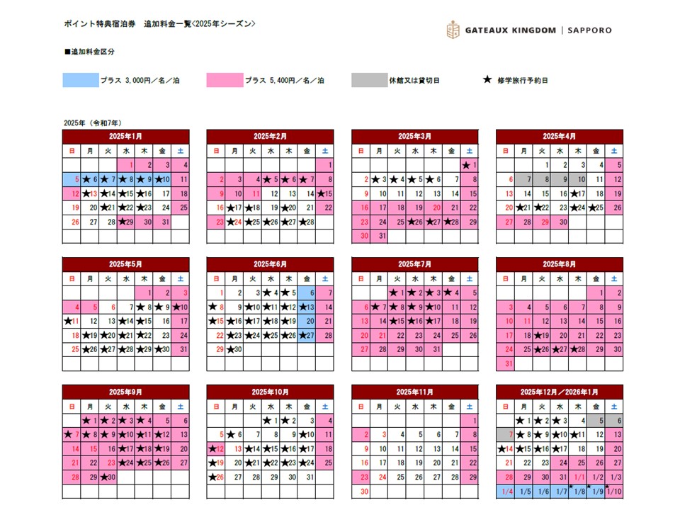 シャトレーゼ ガトーキングダム サッポロ 2泊3日 ペアご招待券 切り捨て 札幌 朝食付き