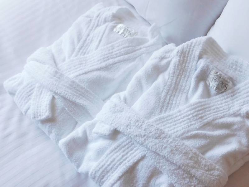 ◆お風呂上りやシャワー後のリラックスウェアに、バスローブをご用意しております。 