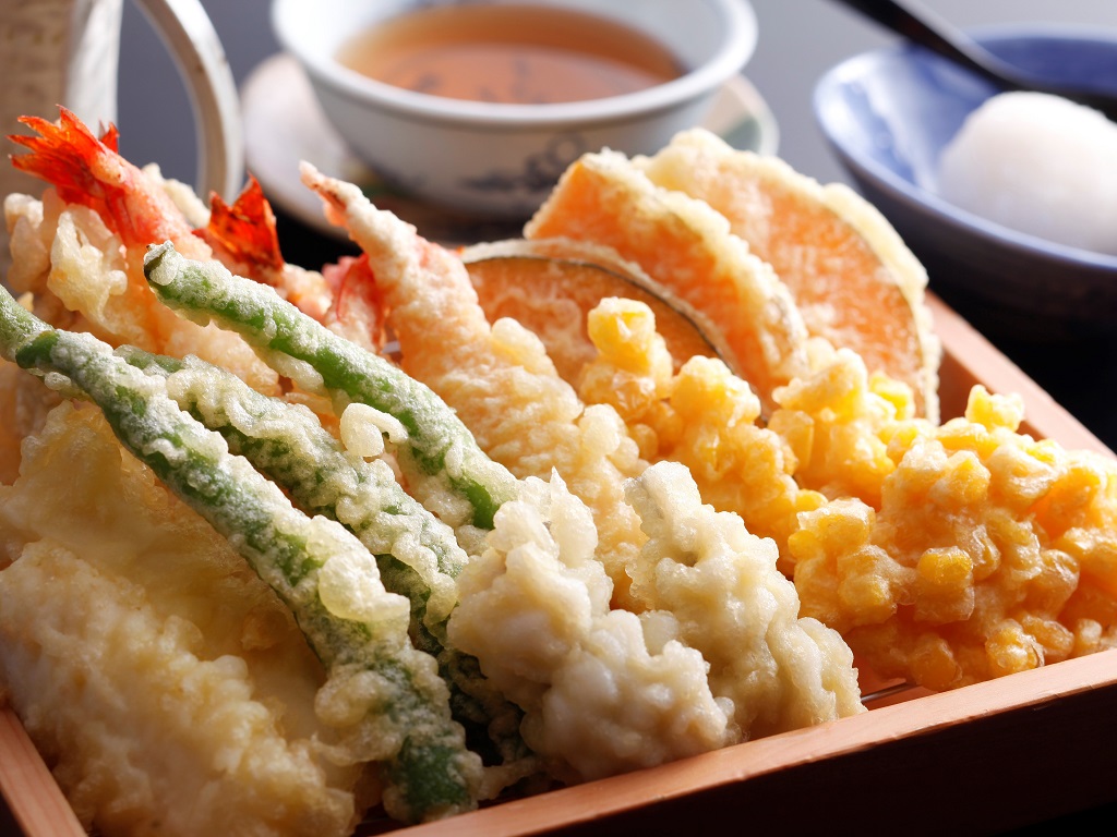 【夕食】揚げたての天ぷら