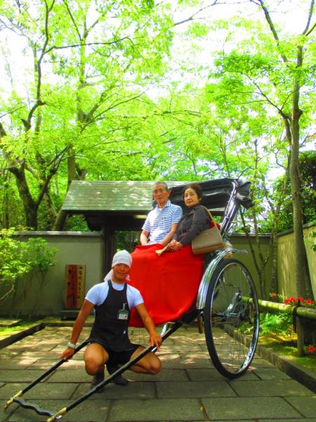 【えびす屋　由布院】人力車でお出迎え【旅亭　田乃倉】季節の懐石料理で心満たす旅