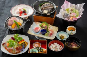 【犬吠埼温泉元湯】ちょっぴり贅沢に～　夕食時アワビ付プラン