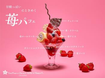 【期間限定】甘酸っぱい苺のパフェ＆ワンドリンク付★心ときめく夜の苺時間／朝食ブッフェ付