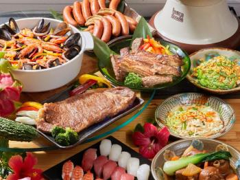 【夏限定☆】もとぶ牛ステーキ食べ放題＋90分飲み放題♪特別ディナー！（夕朝食付）