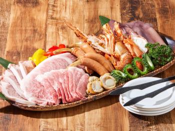 【1日1組】サンセットBBQディナー☆絶景を眺めながらのお食事はで～じまーさん（夕朝食付）