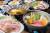 ＜ご夕食一例〜選べる3つのお鍋 花宴御膳〜＞山梨甲州甲斐路ならではの味覚を是非ご堪能くださいませ。
