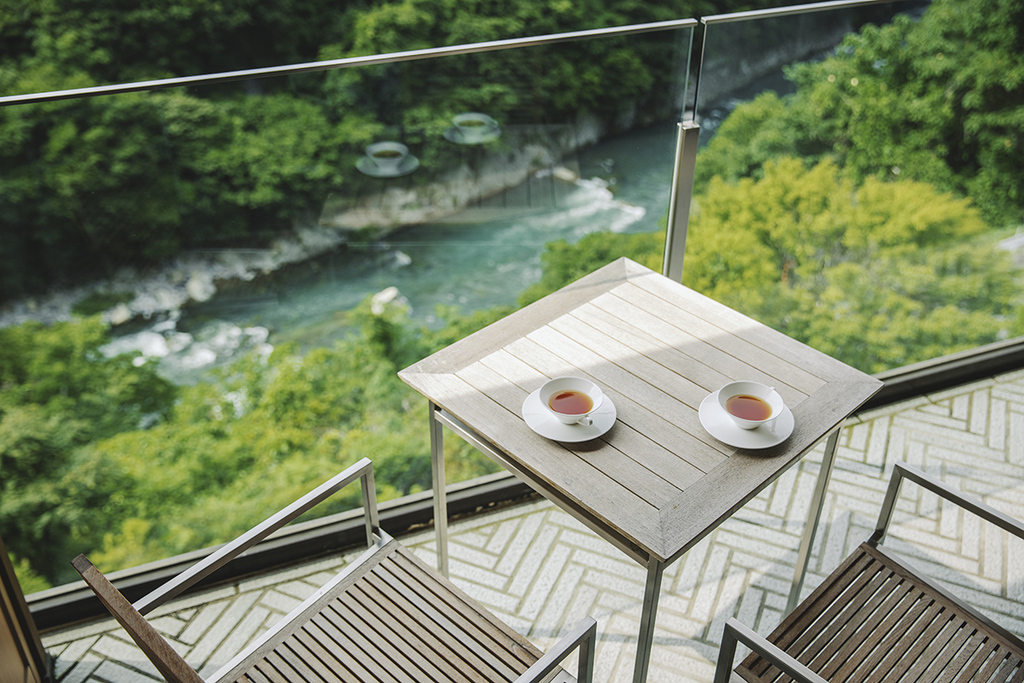 最上階から鬼怒川の渓谷美をご堪能いただけます