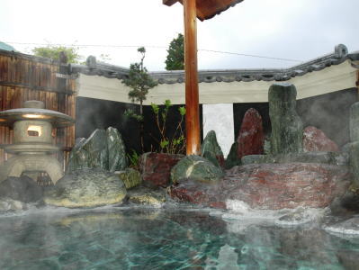 The public large bath (Open-air bath)